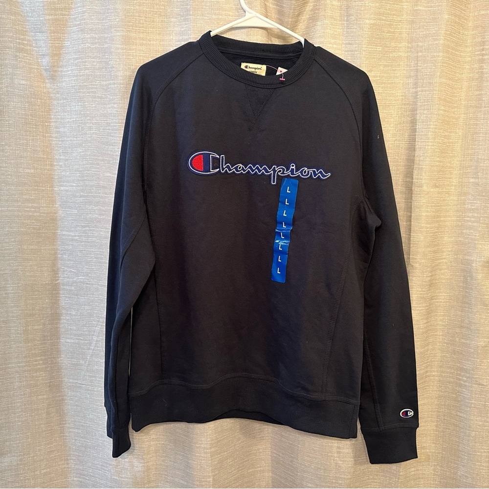 Champion Sweatshirt Mens Size L Crewneck Logo Sweater… (2)